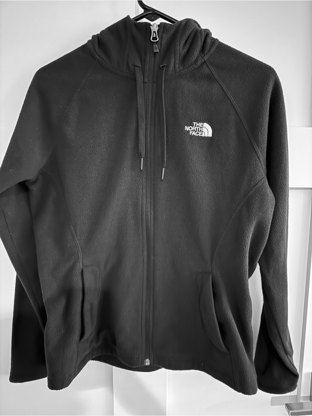 The North Face Black Full-Zip Fleece Hoodie Size medium